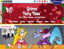 Tablet Screenshot of grimmfairytales.com